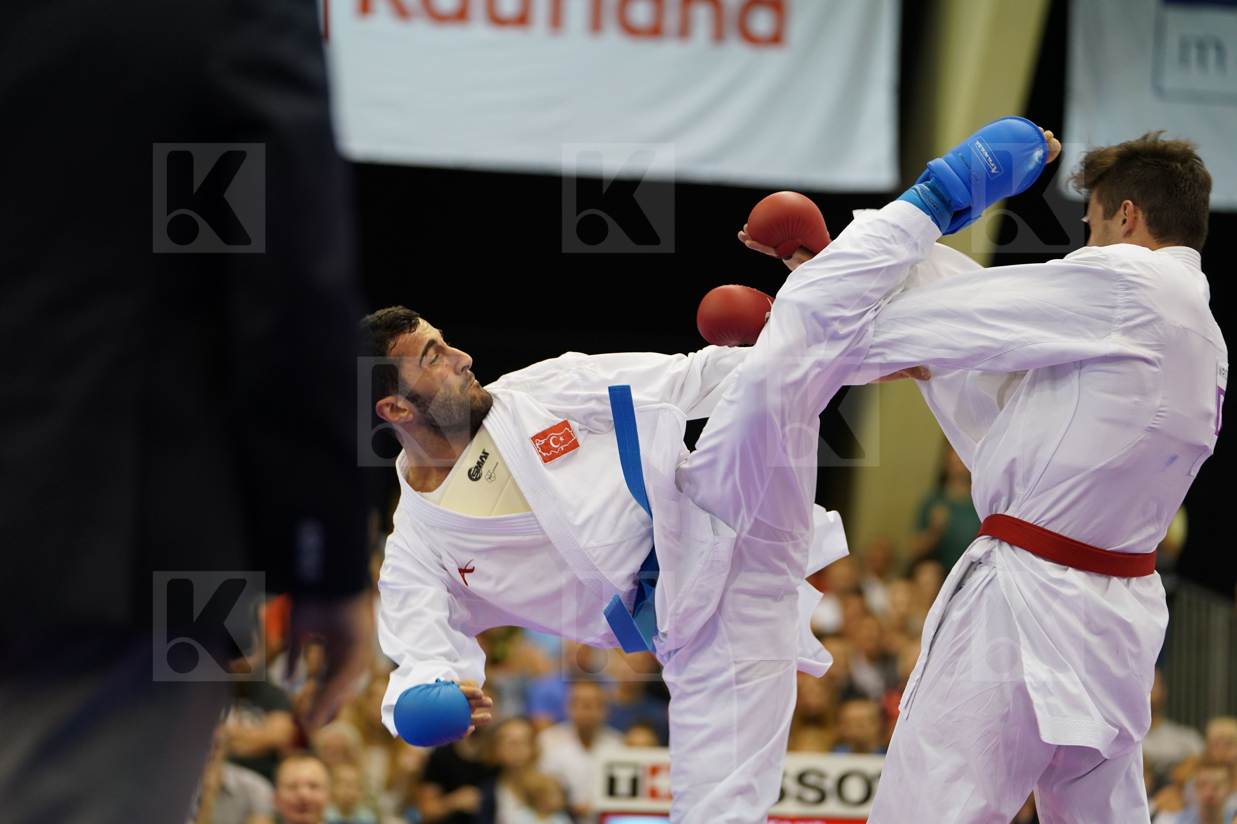 Aktas Ugur bronze match Male Kumite -84kg Poland Turkey Warda Kamil